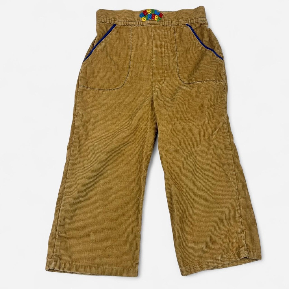 Vintage Sesame Street ToddleTime Corduroy Pants Toddler Size 3 JC Penney 70s 80s